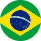 Flag of Brazil Flat Round 256x256 1