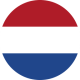 Flag of Netherlands Flat Round 256x256 1